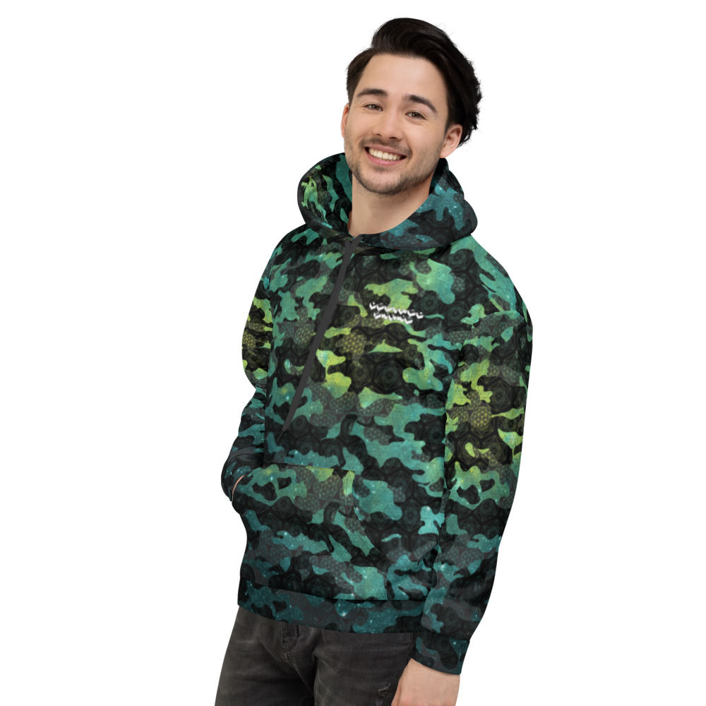 Teal – Cosmic Camo – Unisex Hoodie – Desired State